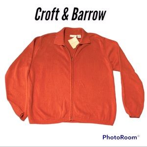 ❤️ CLEARANCE NWT Croft and Barrow Women’s Zipper Front Cardigan